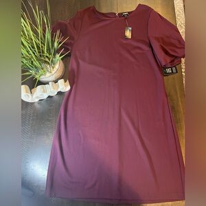 Express Burgundy Women's Dress- NWT Size L
